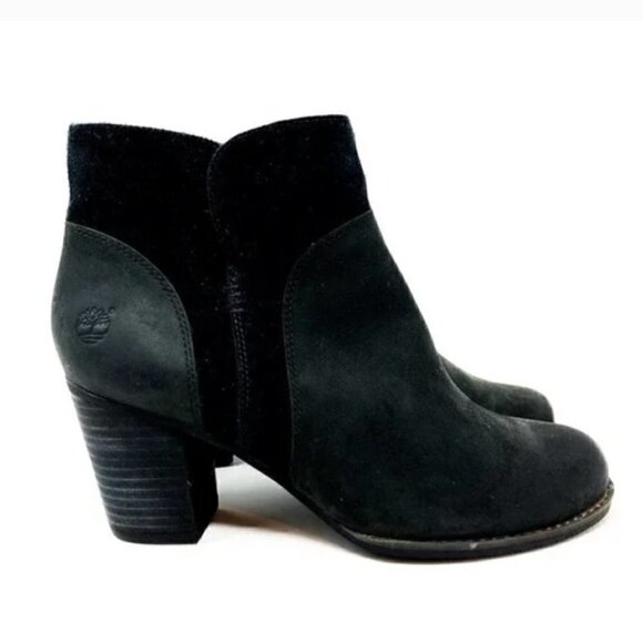 NEW Timberland Black Rudston Suede Leather Chelsea Ankle Boots - Size 8.5 - Picture 3 of 7